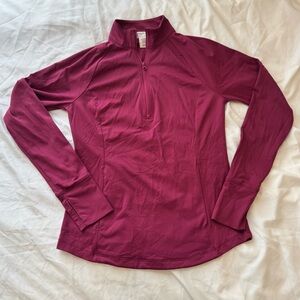 Tommy Bahama Women’s Golf Quarter Zip Long Sleeve Active Shirt Cranberry pink XS